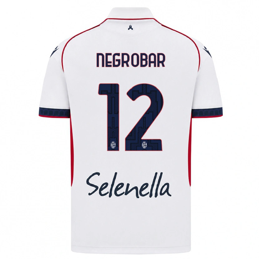 Danxen Kvinder Lucas Negrobar #12 Hvid Rød Kongelig Blå Udebane Spillertrøjer 2026/27 Trøje T-Shirt
