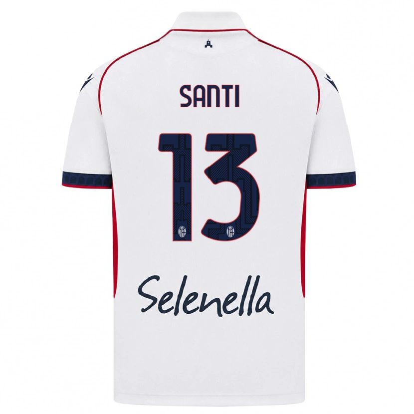 Danxen Kvinder Manuel Santi #13 Hvid Rød Kongelig Blå Udebane Spillertrøjer 2026/27 Trøje T-Shirt