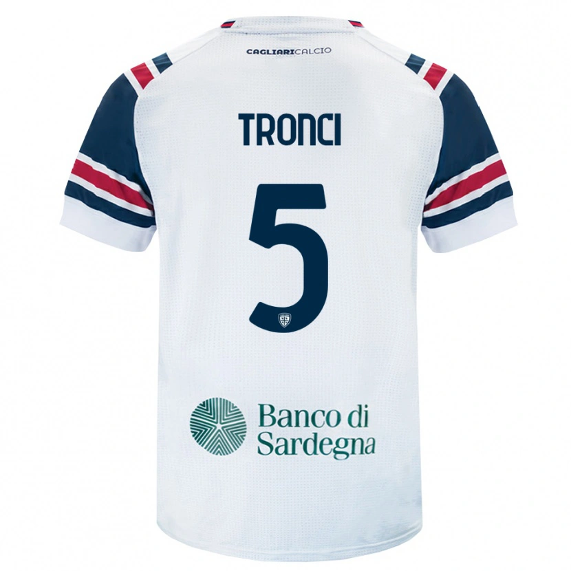 Danxen Kvinder Luca Tronci #5 Hvid Rød Grøn Udebane Spillertrøjer 2026/27 Trøje T-Shirt