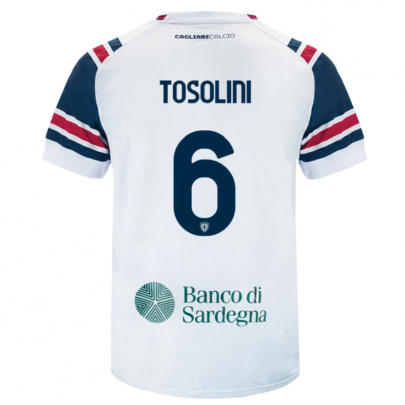 Danxen Kvinder Nicolas Tosolini #6 Hvid Rød Grøn Udebane Spillertrøjer 2026/27 Trøje T-Shirt