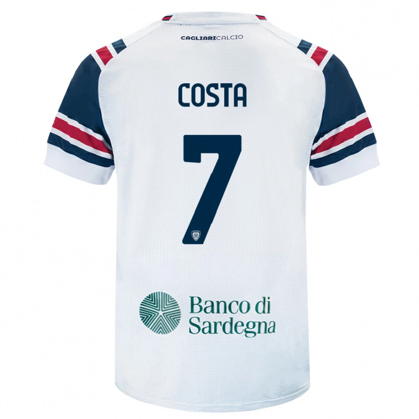 Danxen Kvinder Luca Costa #7 Hvid Rød Grøn Udebane Spillertrøjer 2026/27 Trøje T-Shirt