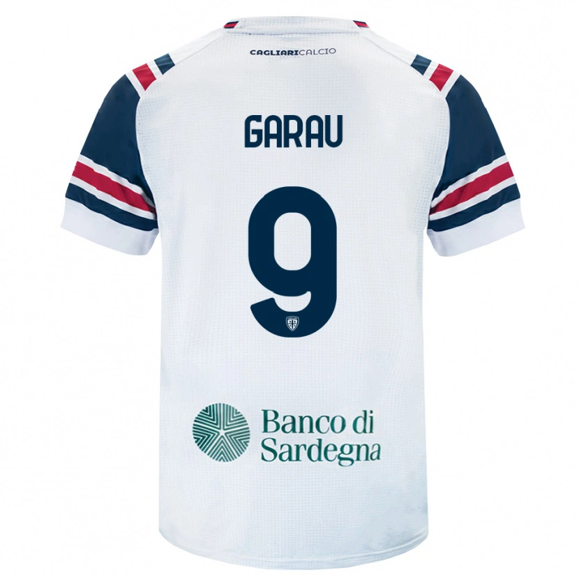 Danxen Kvinder Enrico Garau #9 Hvid Rød Grøn Udebane Spillertrøjer 2026/27 Trøje T-Shirt
