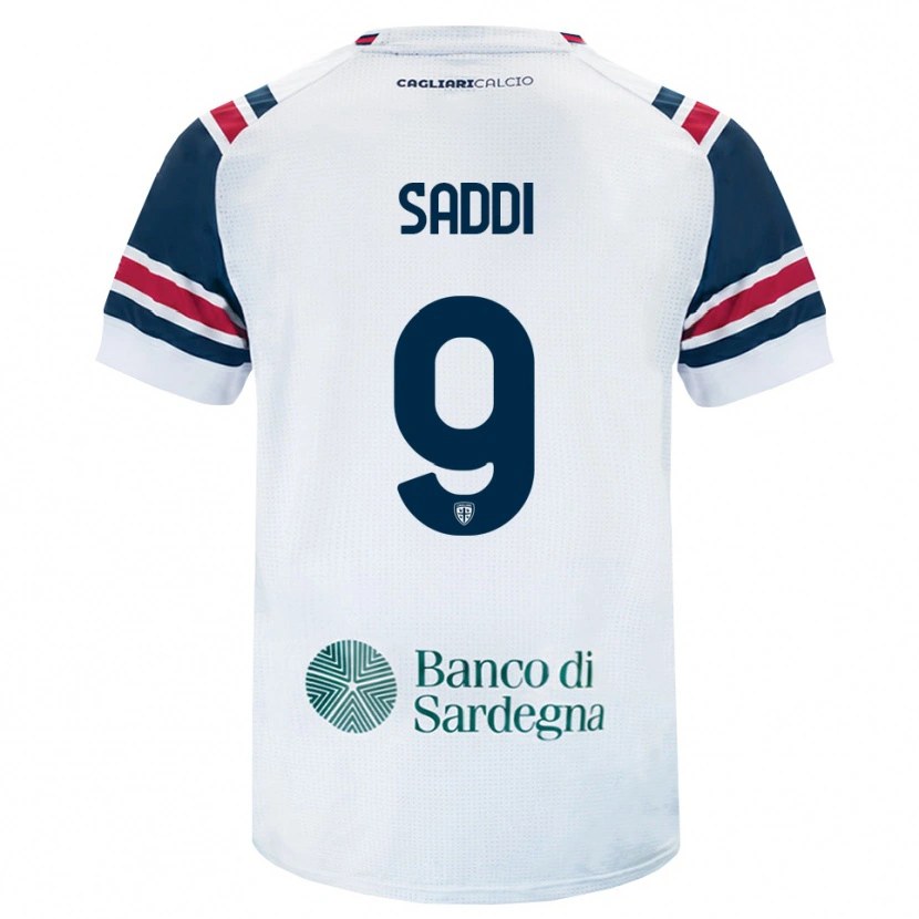 Danxen Kvinder Gianluca Saddi #9 Hvid Rød Grøn Udebane Spillertrøjer 2026/27 Trøje T-Shirt