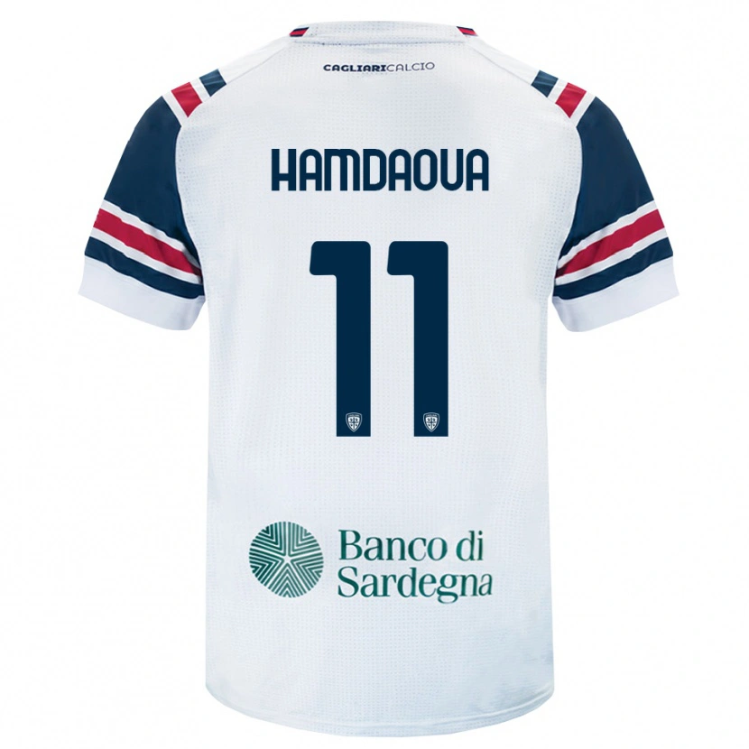 Danxen Kvinder Noham Hamdaoua #11 Hvid Rød Grøn Udebane Spillertrøjer 2026/27 Trøje T-Shirt