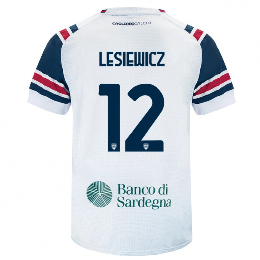 Danxen Kvinder Mateusz Lesiewicz #12 Hvid Rød Grøn Udebane Spillertrøjer 2026/27 Trøje T-Shirt