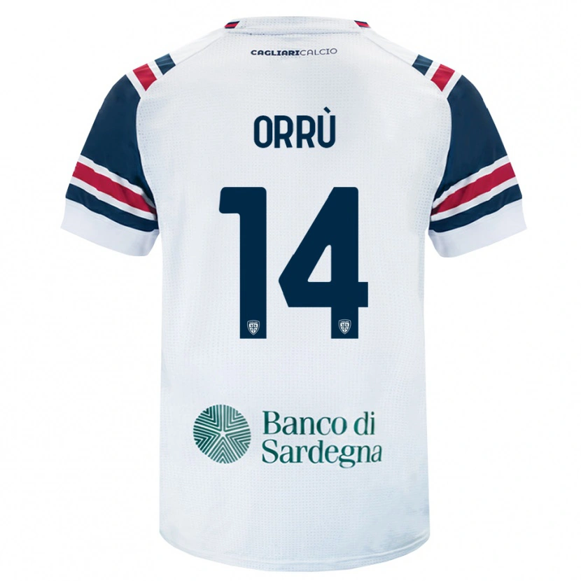 Danxen Kvinder Gabriele Orrù #14 Hvid Rød Grøn Udebane Spillertrøjer 2026/27 Trøje T-Shirt