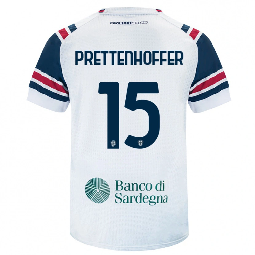 Danxen Kvinder Márton Prettenhoffer #15 Hvid Rød Grøn Udebane Spillertrøjer 2026/27 Trøje T-Shirt