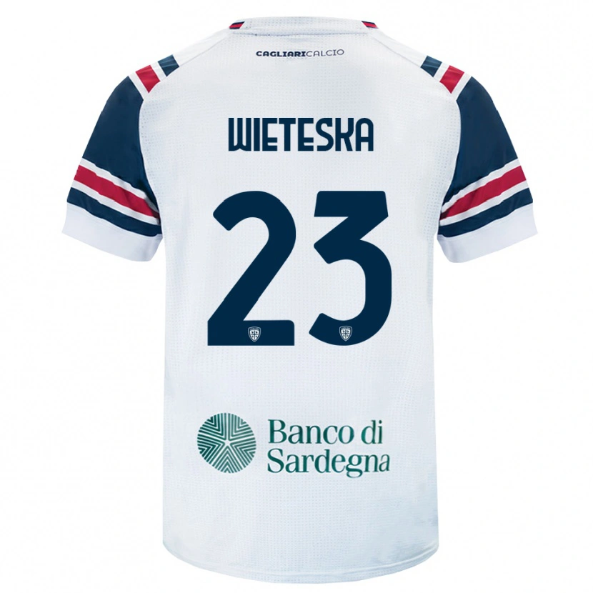 Danxen Kvinder Mateusz Wieteska #23 Hvid Rød Grøn Udebane Spillertrøjer 2026/27 Trøje T-Shirt