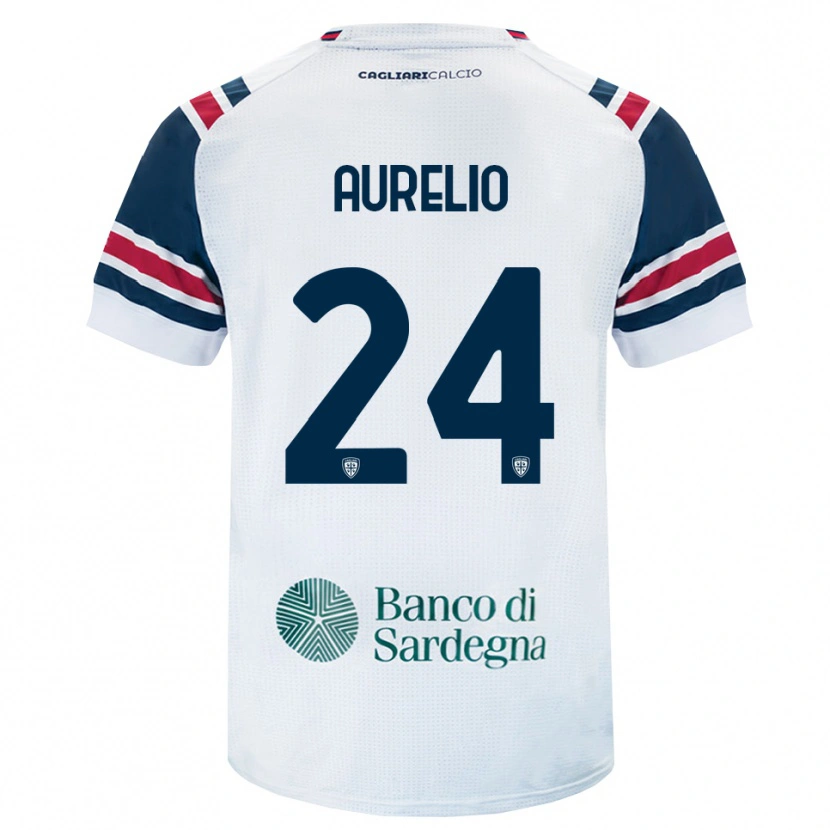 Danxen Kvinder Giuseppe Aurelio #24 Hvid Rød Grøn Udebane Spillertrøjer 2026/27 Trøje T-Shirt