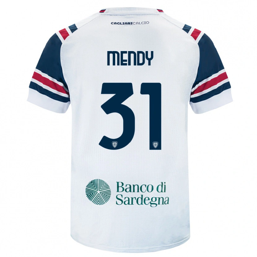 Danxen Kvinder Paul Mendy #31 Hvid Rød Grøn Udebane Spillertrøjer 2026/27 Trøje T-Shirt