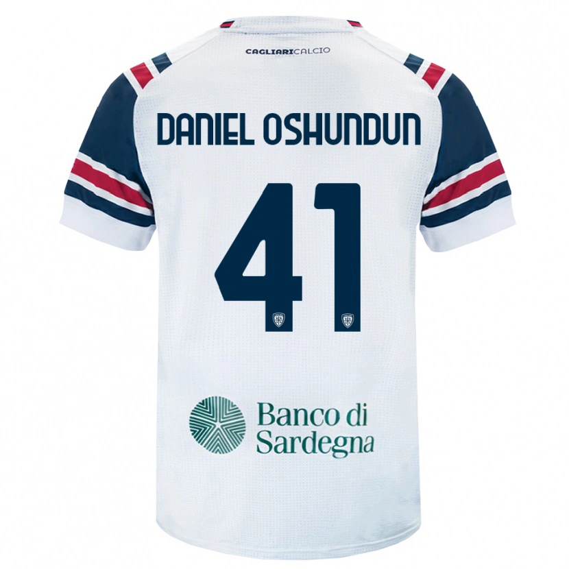 Danxen Kvinder Olasunkanmi Daniel Oshundun #41 Hvid Rød Grøn Udebane Spillertrøjer 2026/27 Trøje T-Shirt