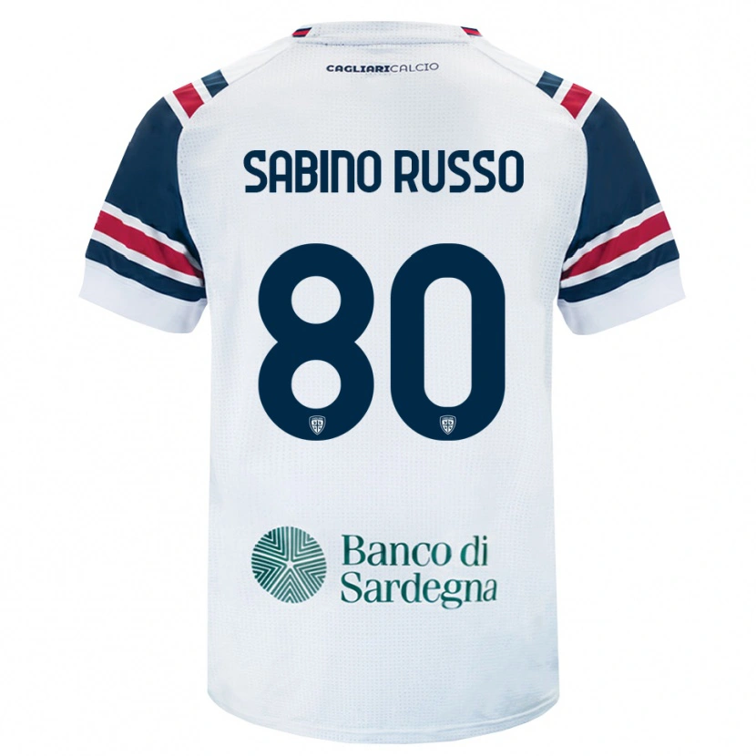 Danxen Kvinder Alessandro Sabino Russo #80 Hvid Rød Grøn Udebane Spillertrøjer 2026/27 Trøje T-Shirt