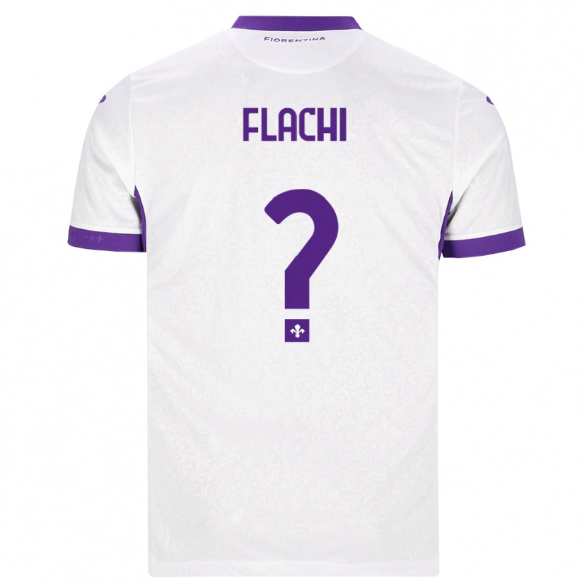 Danxen Kvinder Tommaso Flachi #0 Hvid Lilla Udebane Spillertrøjer 2026/27 Trøje T-Shirt