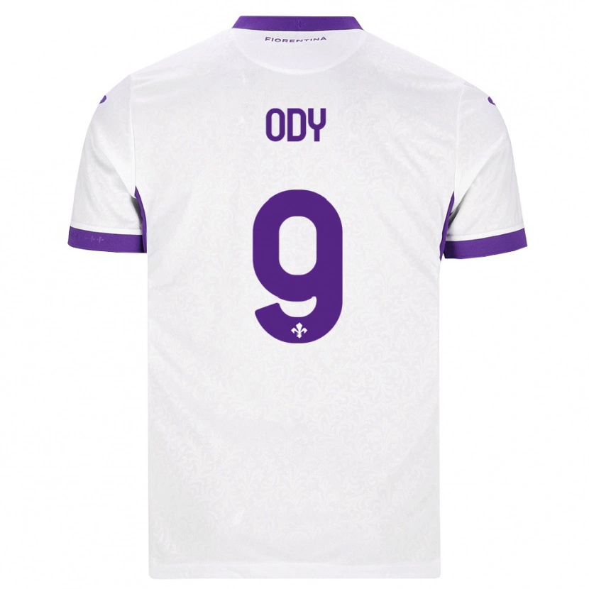 Danxen Kvinder Edwin Ody #9 Hvid Lilla Udebane Spillertrøjer 2026/27 Trøje T-Shirt
