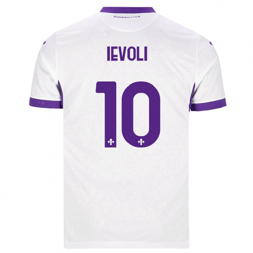 Danxen Kvinder Mattia Ievoli #10 Hvid Lilla Udebane Spillertrøjer 2026/27 Trøje T-Shirt
