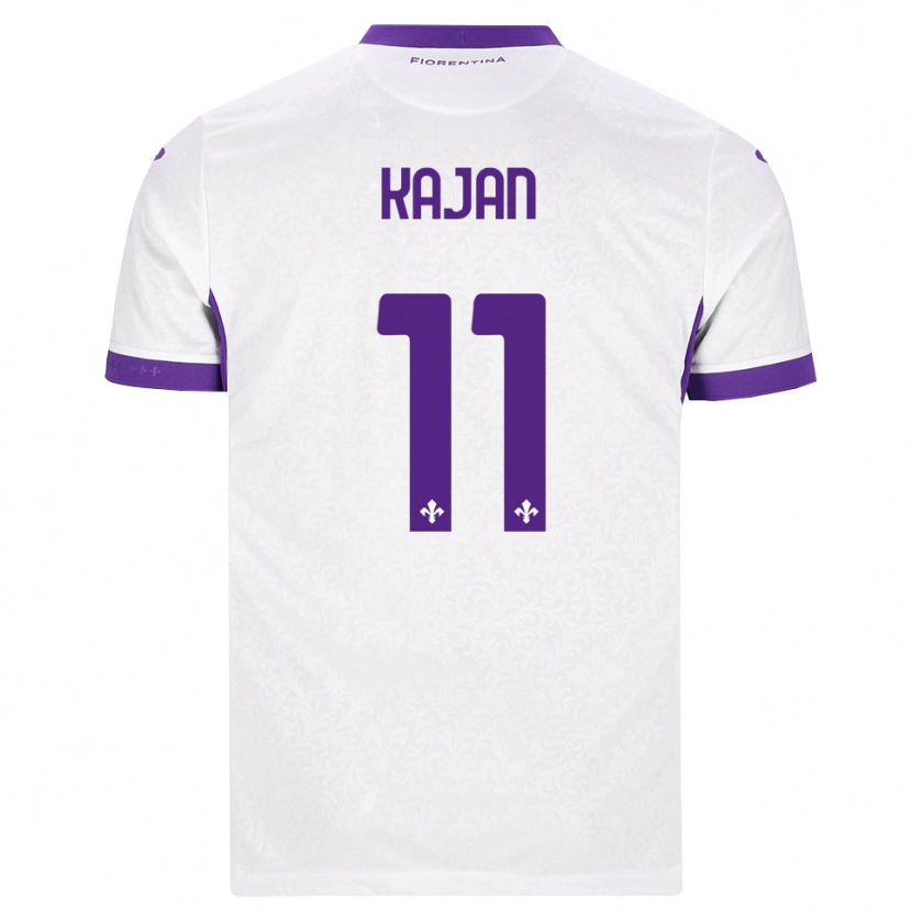 Danxen Kvinder Zsanett Kaján #11 Hvid Lilla Udebane Spillertrøjer 2026/27 Trøje T-Shirt