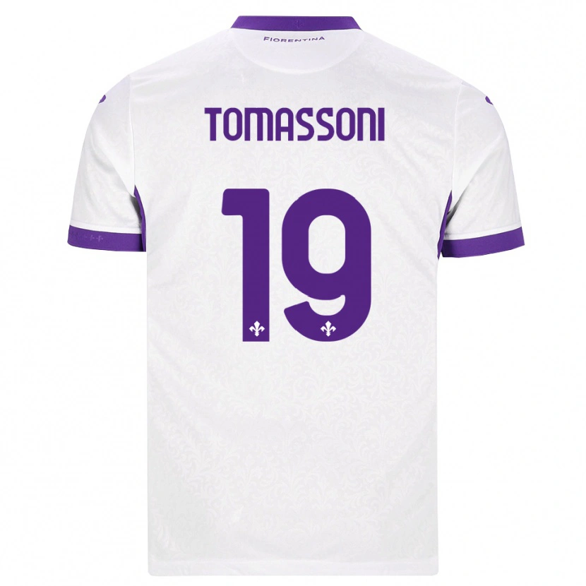 Danxen Kvinder Emma Tomassoni #19 Hvid Lilla Udebane Spillertrøjer 2026/27 Trøje T-Shirt