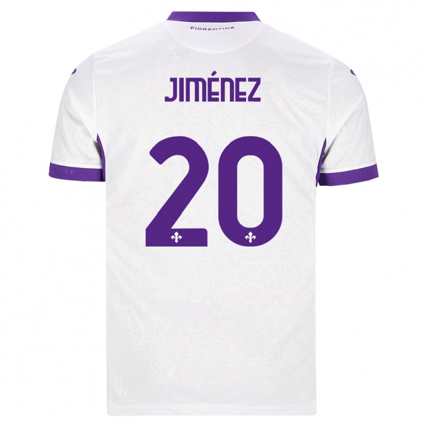 Danxen Kvinder Álex Jiménez #20 Hvid Lilla Udebane Spillertrøjer 2026/27 Trøje T-Shirt