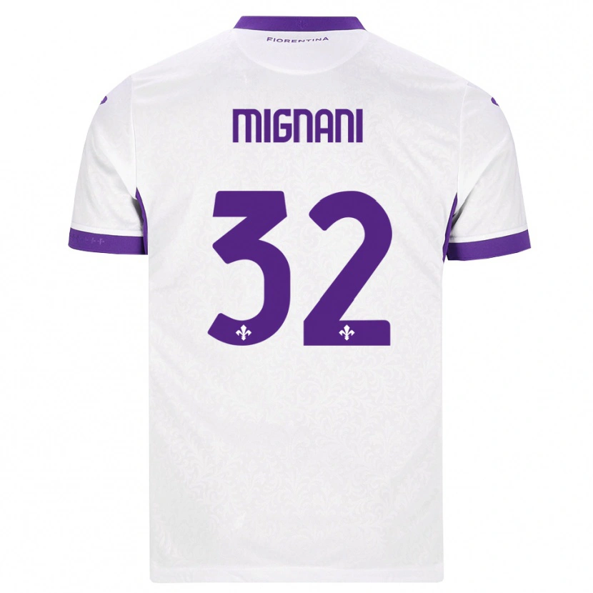 Danxen Kvinder Carlo Mignani #32 Hvid Lilla Udebane Spillertrøjer 2026/27 Trøje T-Shirt