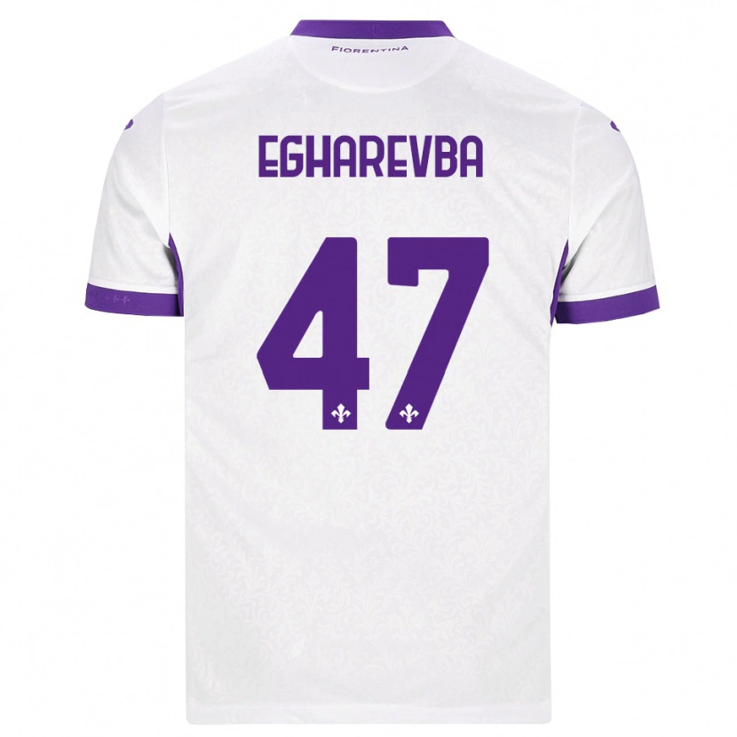 Danxen Kvinder Fortune Egharevba #47 Hvid Lilla Udebane Spillertrøjer 2026/27 Trøje T-Shirt