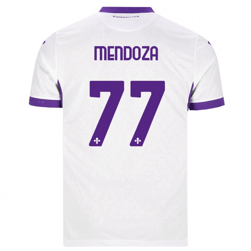 Danxen Kvinder William Mendoza #77 Hvid Lilla Udebane Spillertrøjer 2026/27 Trøje T-Shirt