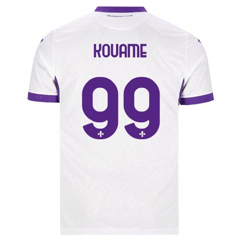 Danxen Kvinder Christian Kouame #99 Hvid Lilla Udebane Spillertrøjer 2026/27 Trøje T-Shirt