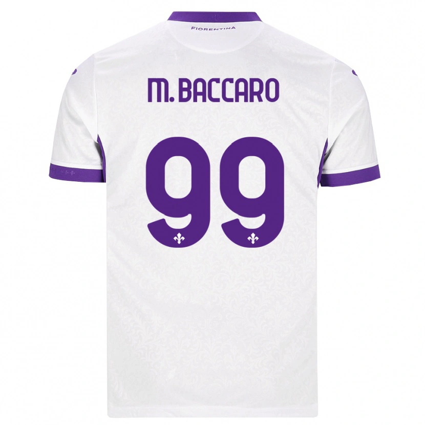 Danxen Kvinder Giulia Maria Baccaro #99 Hvid Lilla Udebane Spillertrøjer 2026/27 Trøje T-Shirt