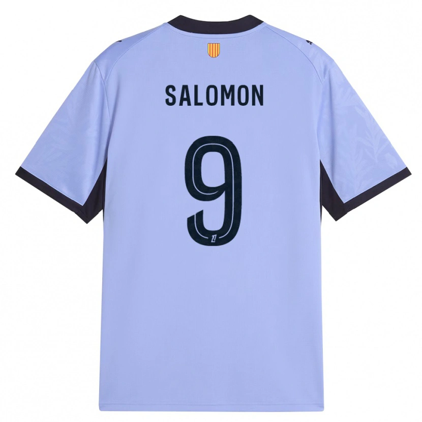 Danxen Kvinder Maeva Salomon #9 Lilla Sort Tredje Sæt Spillertrøjer 2026/27 Trøje T-Shirt