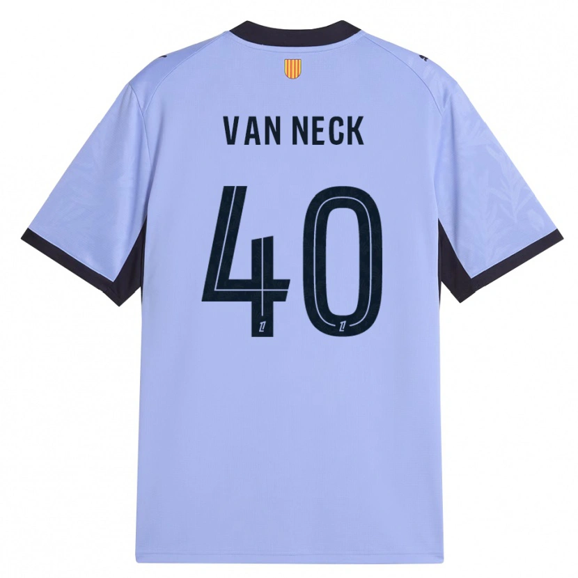 Danxen Kvinder Jelle Van Neck #40 Lilla Sort Tredje Sæt Spillertrøjer 2026/27 Trøje T-Shirt