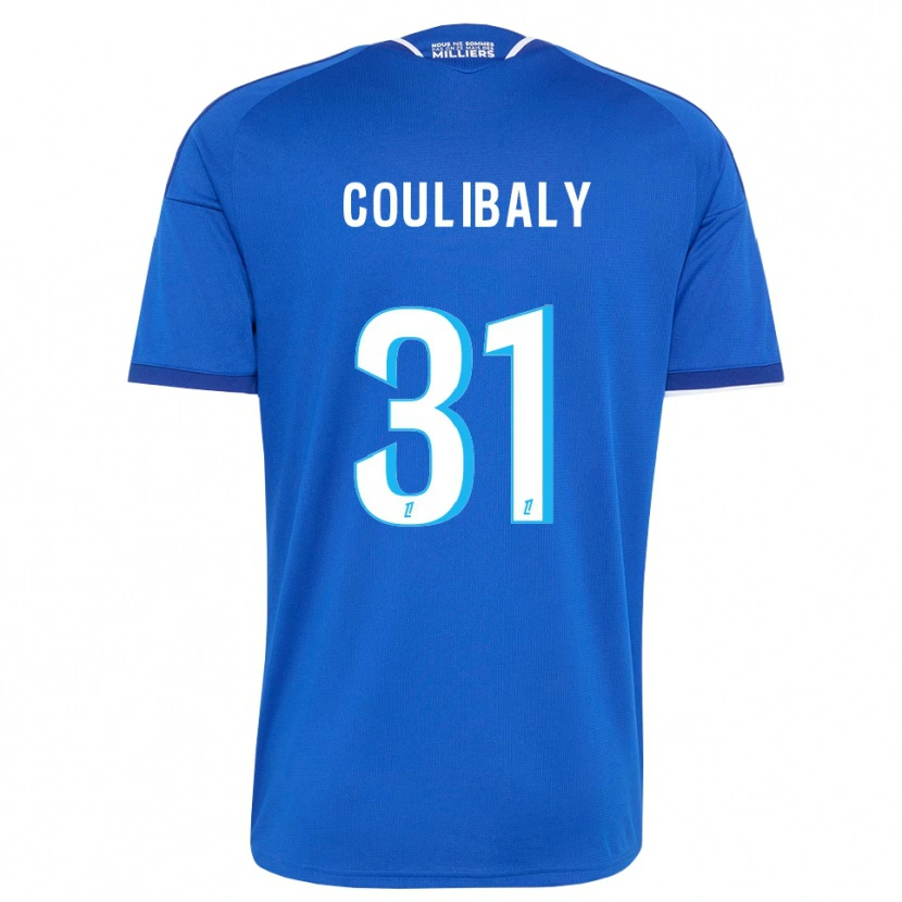 Danxen Kvinder Karim Coulibaly #31 Kongeblå Hvid Hjemmebane Spillertrøjer 2026/27 Trøje T-Shirt