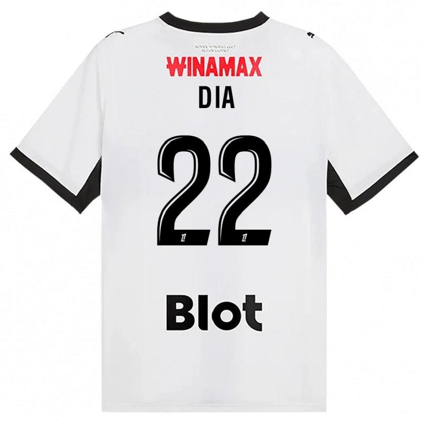 Danxen Kvinder Boulaye Dia #22 Sort Hvid Rød Udebane Spillertrøjer 2026/27 Trøje T-Shirt