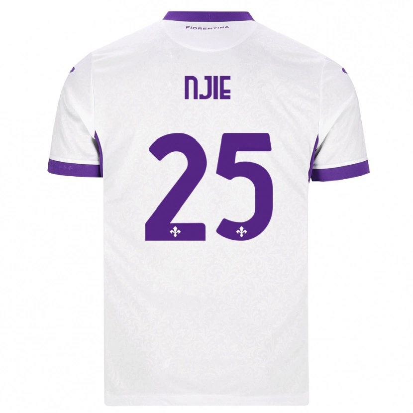 Danxen Kvinder Alieu Njie #25 Hvid Lilla Udebane Spillertrøjer 2026/27 Trøje T-Shirt