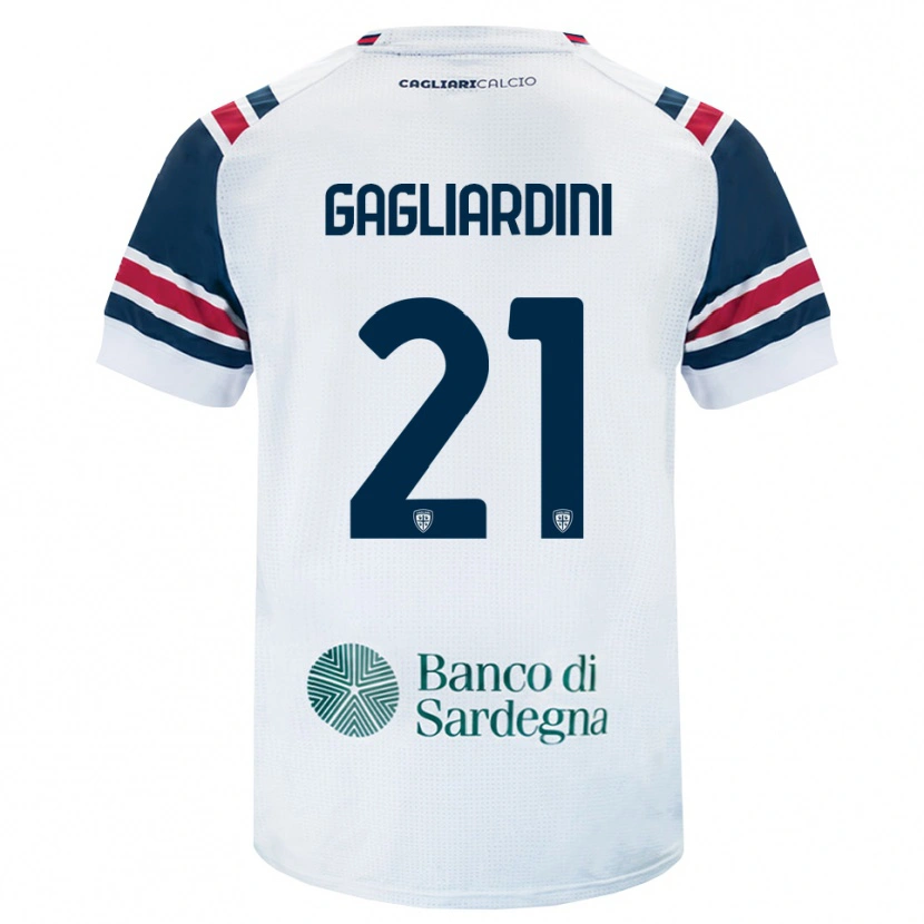 Danxen Kvinder Roberto Gagliardini #21 Hvid Rød Grøn Udebane Spillertrøjer 2026/27 Trøje T-Shirt