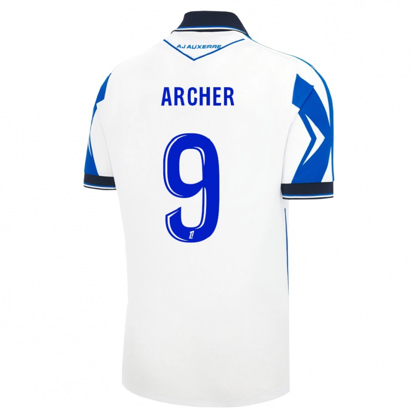Danxen Kvinder Cameron Archer #9 Sort Hvid Blå Hjemmebane Spillertrøjer 2026/27 Trøje T-Shirt