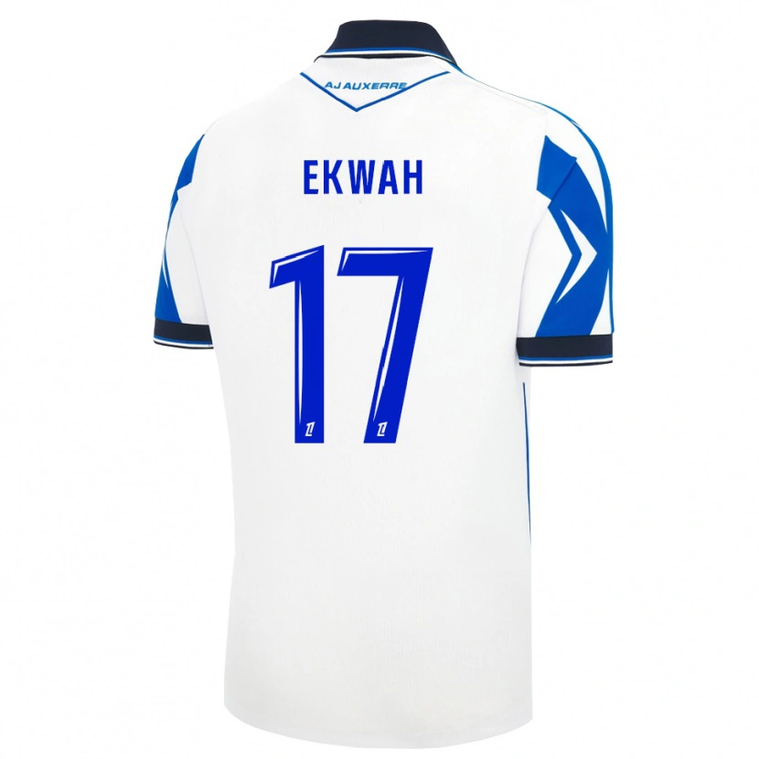 Danxen Kvinder Pierre Ekwah #17 Sort Hvid Blå Hjemmebane Spillertrøjer 2026/27 Trøje T-Shirt