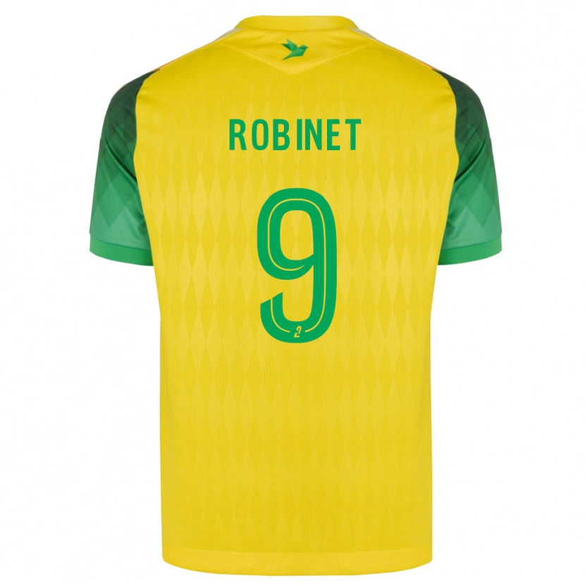 Danxen Kvinder Thomas Robinet #9 Gul Grøn Rød Hjemmebane Spillertrøjer 2026/27 Trøje T-Shirt