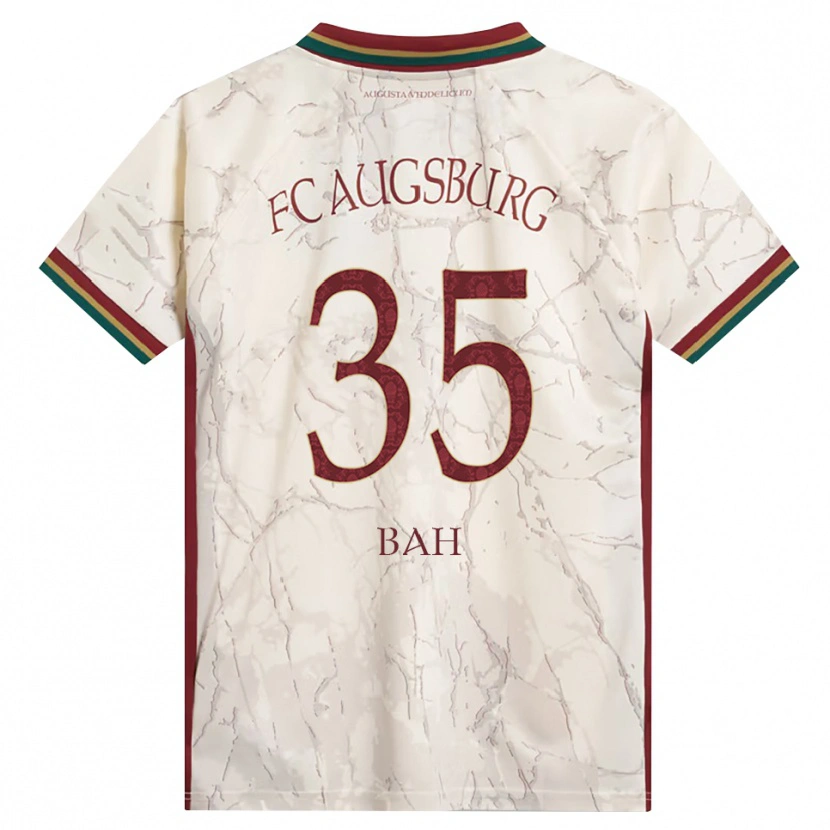 Danxen Børn Juma Bah #35 Grøn Ris Hvid Bordeaux Hjemmebane Spillertrøjer 2026/27 Trøje T-Shirt