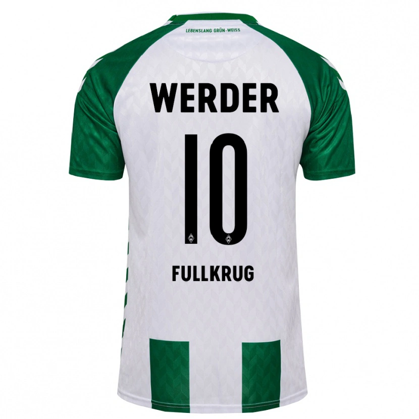 Danxen Børn Niclas Füllkrug #10 Grøn Hvid Hjemmebane Spillertrøjer 2026/27 Trøje T-Shirt