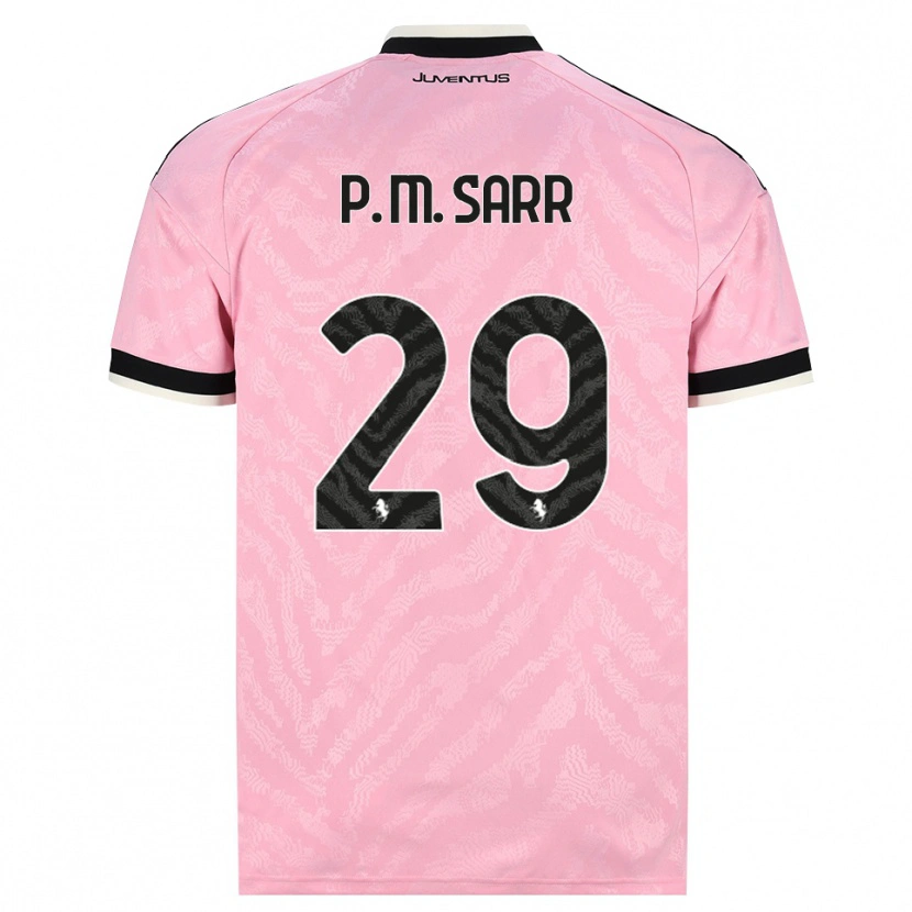 Danxen Børn Pape Matar Sarr #29 Pink Sort Udebane Spillertrøjer 2026/27 Trøje T-Shirt