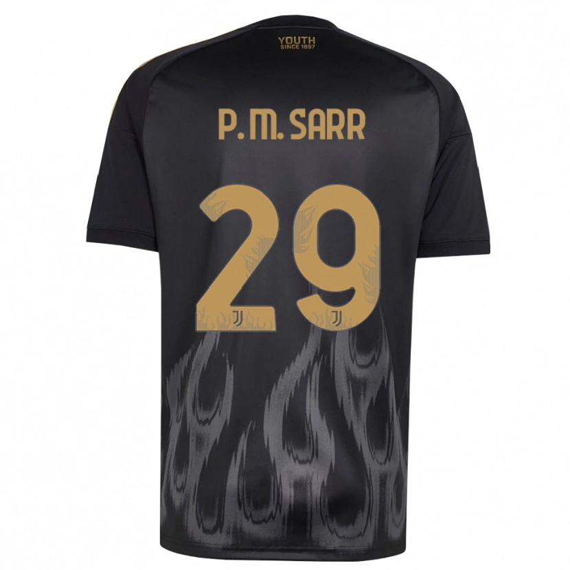 Danxen Børn Pape Matar Sarr #29 Sort Brun Tredje Sæt Spillertrøjer 2026/27 Trøje T-Shirt