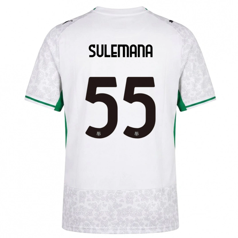 Danxen Børn Ibrahim Sulemana #55 Hvid Sort Grøn Udebane Spillertrøjer 2026/27 Trøje T-Shirt