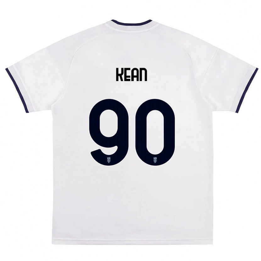 Danxen Børn Moise Kean #90 Hvid Rød Kongelig Blå Udebane Spillertrøjer 2026/27 Trøje T-Shirt