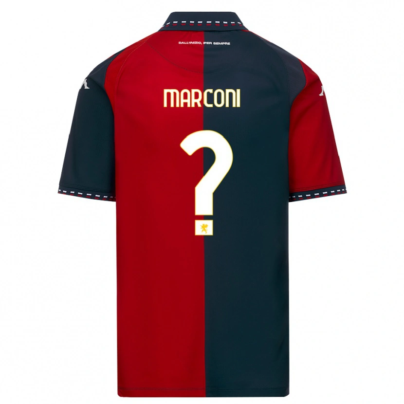Danxen Børn Alessio Marconi #0 Rød Sort Hvid Hjemmebane Spillertrøjer 2026/27 Trøje T-Shirt