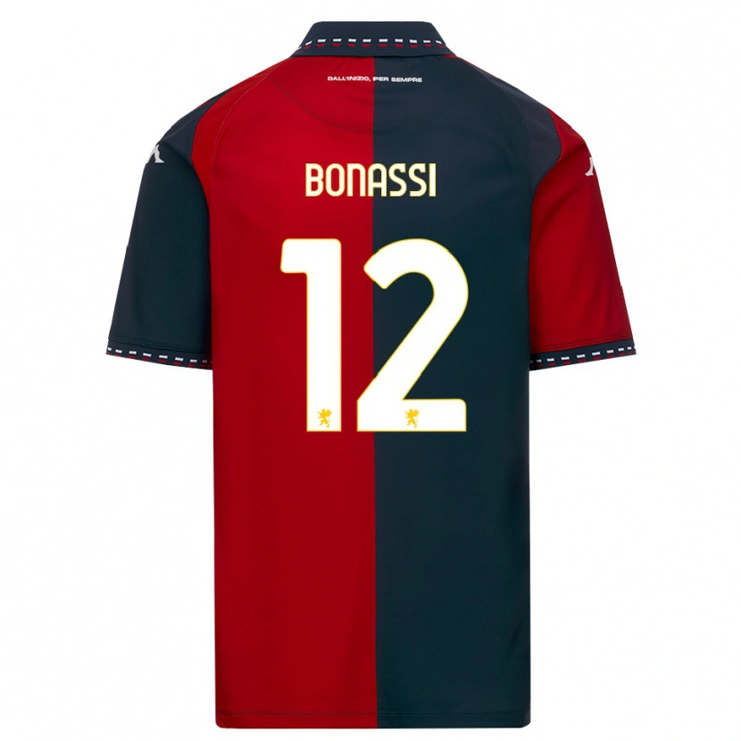 Danxen Børn Lorenzo Bonassi #12 Rød Sort Hvid Hjemmebane Spillertrøjer 2026/27 Trøje T-Shirt