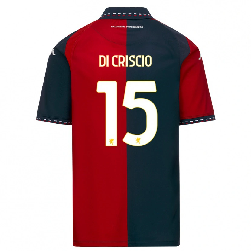 Danxen Børn Federica Di Criscio #15 Rød Sort Hvid Hjemmebane Spillertrøjer 2026/27 Trøje T-Shirt