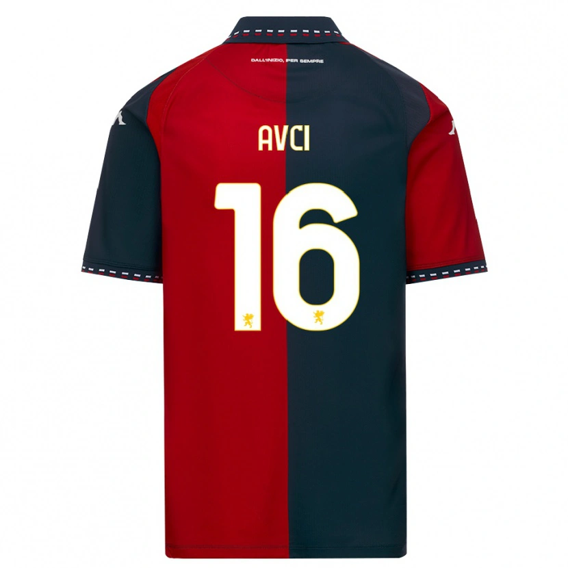 Danxen Børn Bora Avci #16 Rød Sort Hvid Hjemmebane Spillertrøjer 2026/27 Trøje T-Shirt
