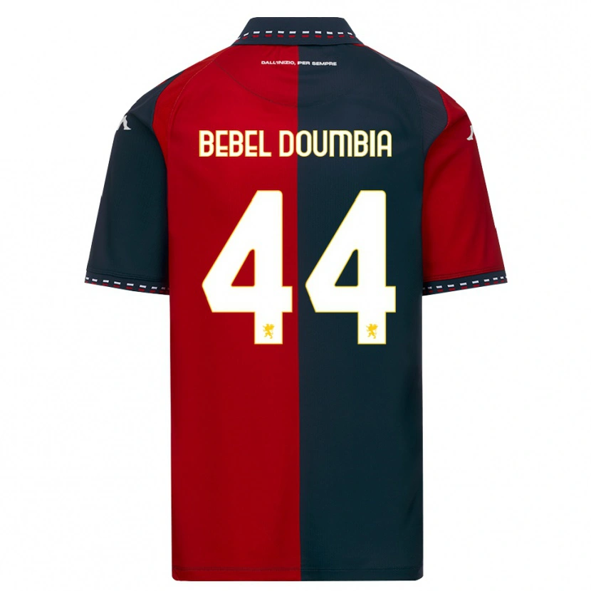 Danxen Børn Chec Bebel Doumbia #44 Rød Sort Hvid Hjemmebane Spillertrøjer 2026/27 Trøje T-Shirt