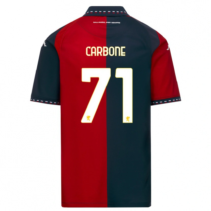 Danxen Børn Filippo Carbone #71 Rød Sort Hvid Hjemmebane Spillertrøjer 2026/27 Trøje T-Shirt