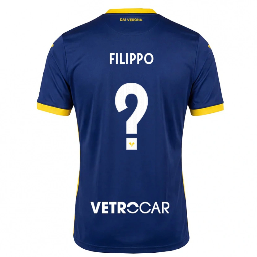 Danxen Børn Filippo Minucelli #0 Kongelig Blå Gul Hvid Hjemmebane Spillertrøjer 2026/27 Trøje T-Shirt