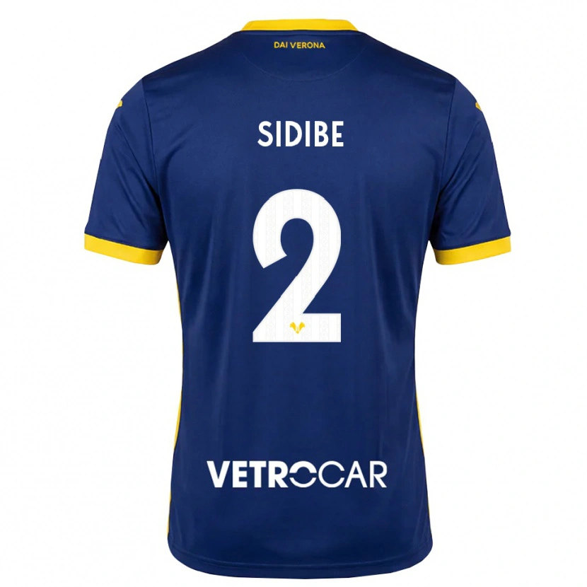 Danxen Børn Amoro Sidibe #2 Kongelig Blå Gul Hvid Hjemmebane Spillertrøjer 2026/27 Trøje T-Shirt